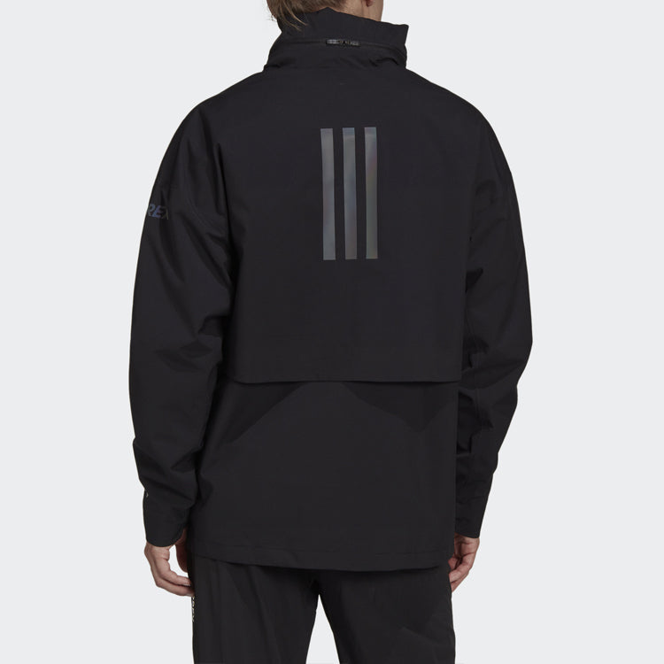Куртка adidas Terrex C Myshelter .r waterproof Sports Outdoor Hooded Jacket Black H65700 — фото 3