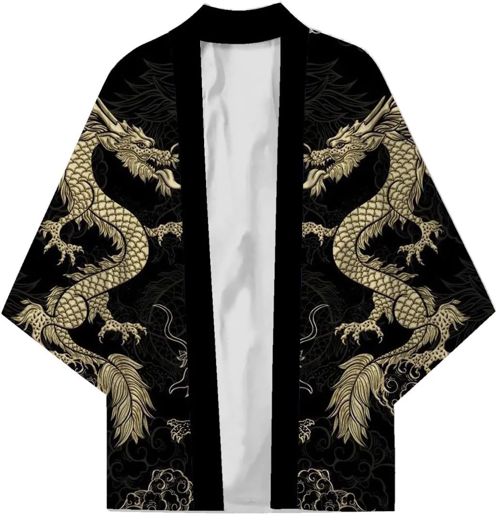 

Легкий кардиган-кимоно Yukata с открытой передней частью AMOMA