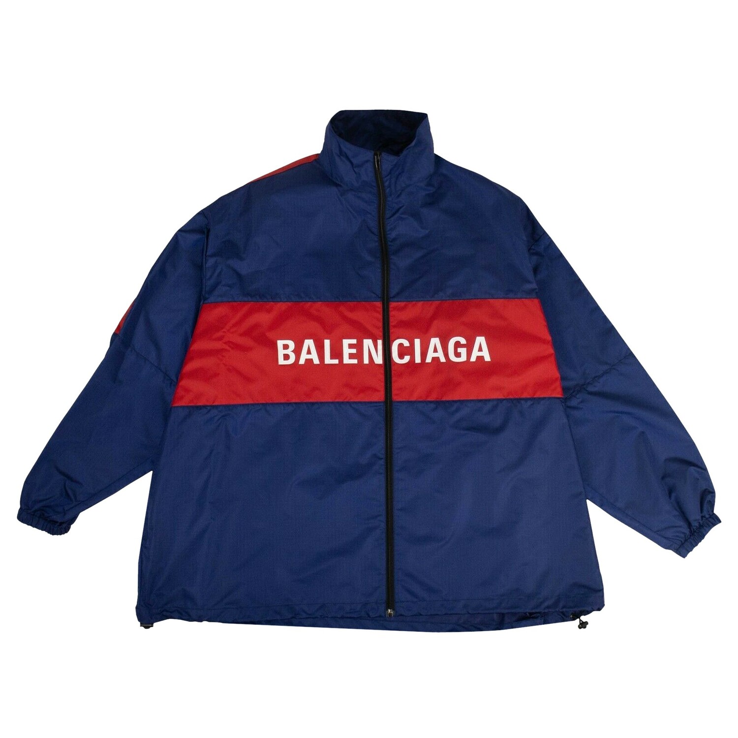 

Куртка на молнии с логотипом Balenciaga, цвет Синий/красный