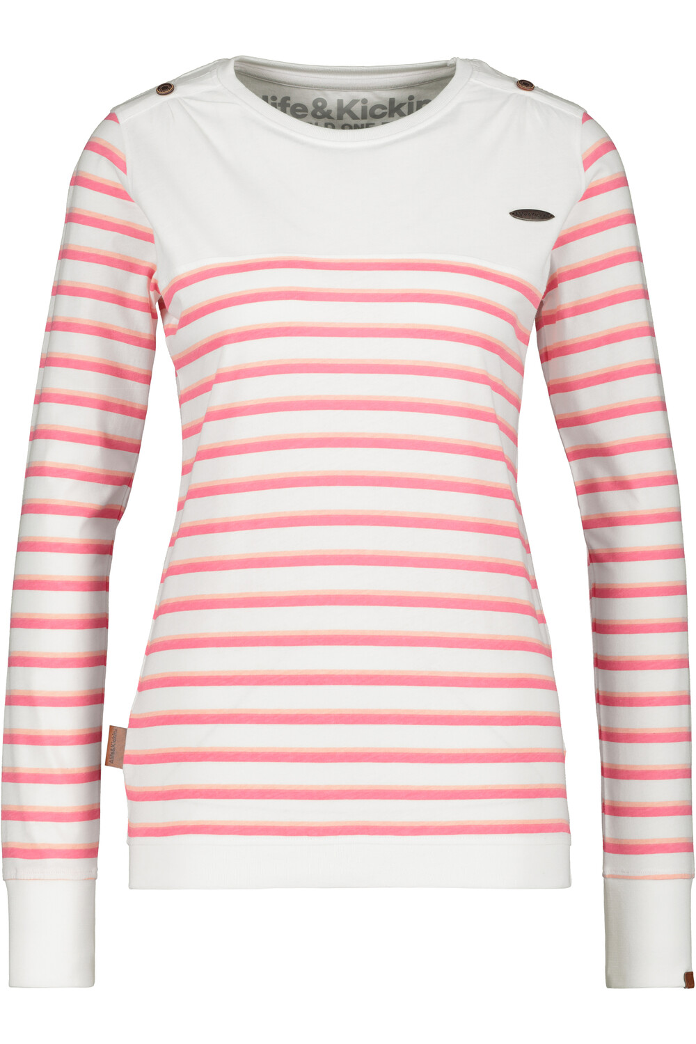 

Лонгслив alife and kickin, Langarmshirt, Pullover, Longshirt LeonieAK, белый
