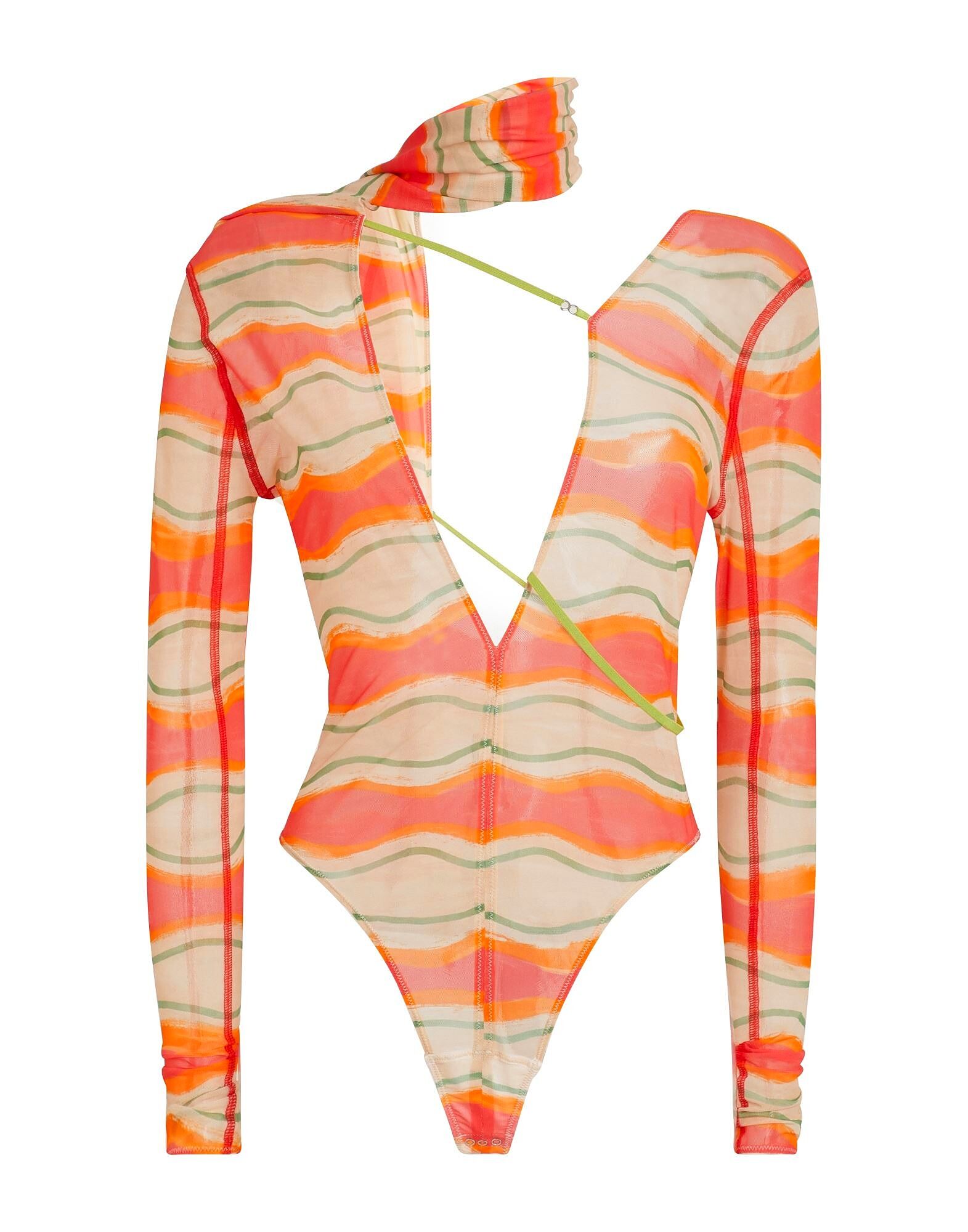 

Боди Jacquemus, бежевый