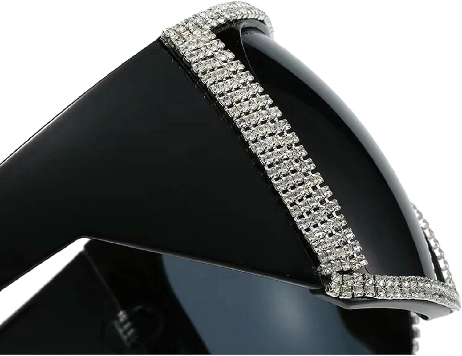 

Крупные квадратные солнцезащитные очки с бриллиантами для женщин, модные сверкающие диско-очки с изогнутыми линзами, солнцезащитные очки-щитки mincl, Green