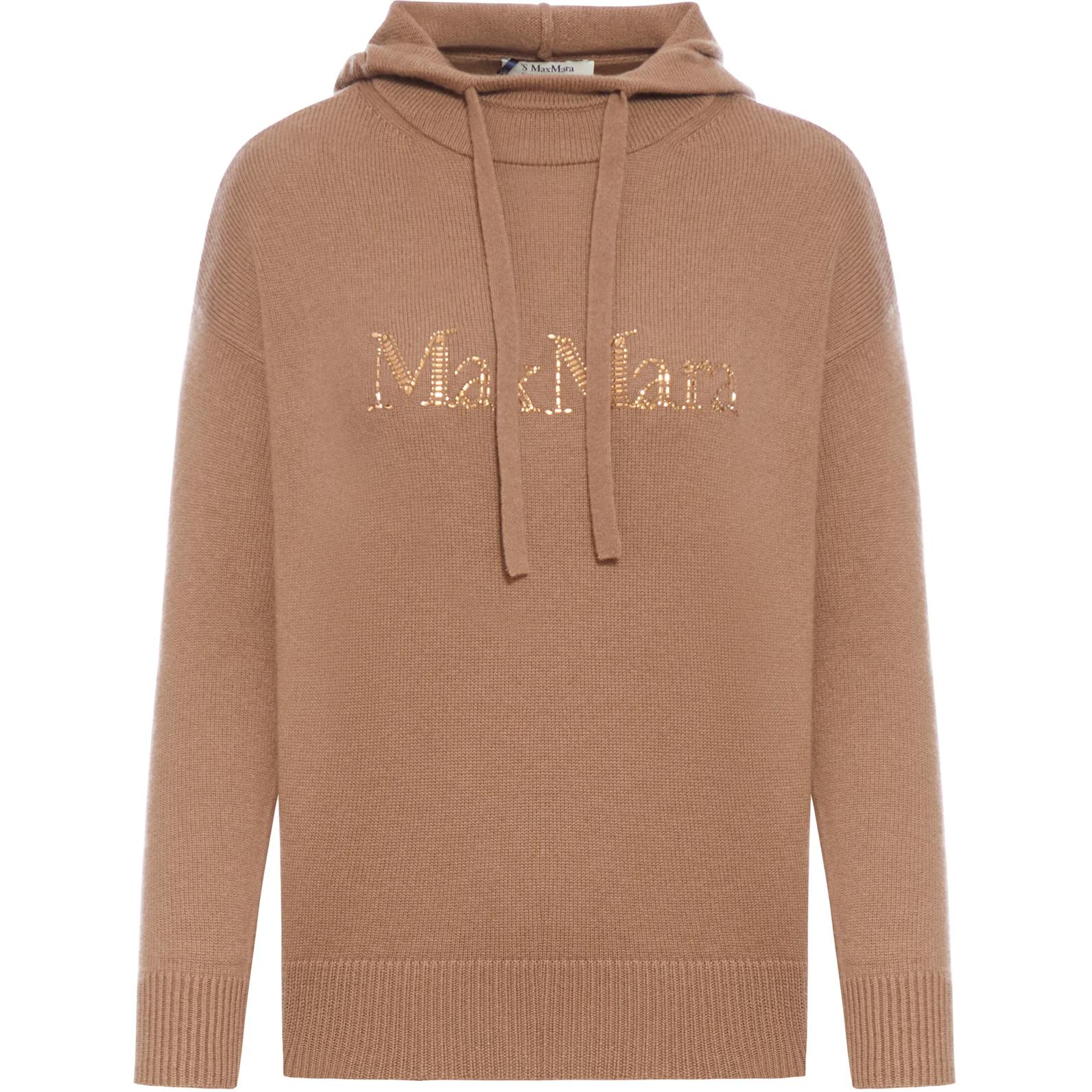 

Толстовка с кристальным логотипом 'S MAX MARA, Camel