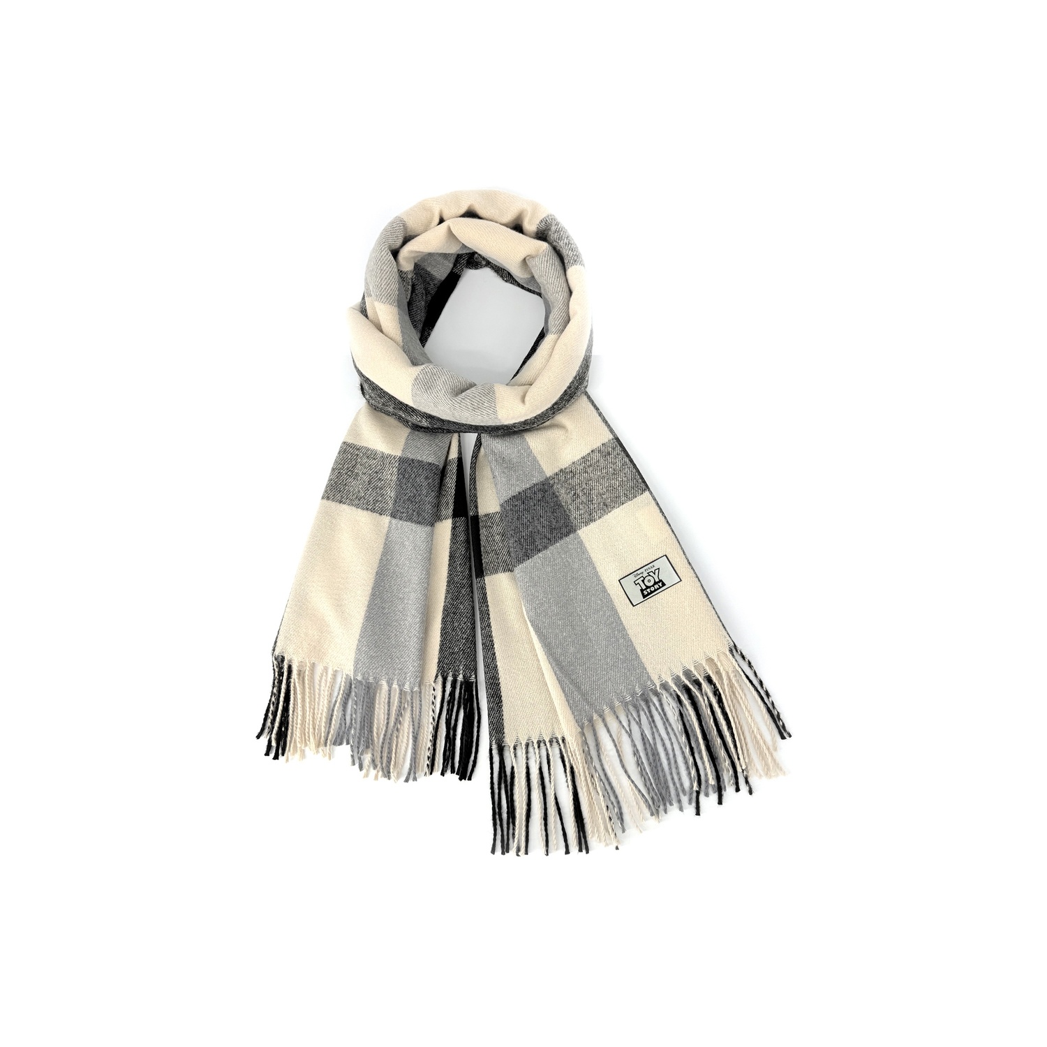 

Disney Полиэстеровый вязаный шарф унисекс, Smoke Gray with Black Stripes