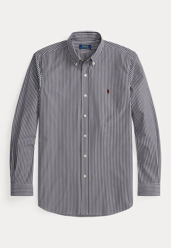 Рубашка из полосатого эластичного поплина, сшитая на заказ. Polo Ralph Lauren, Newport Navy/White — фото 4