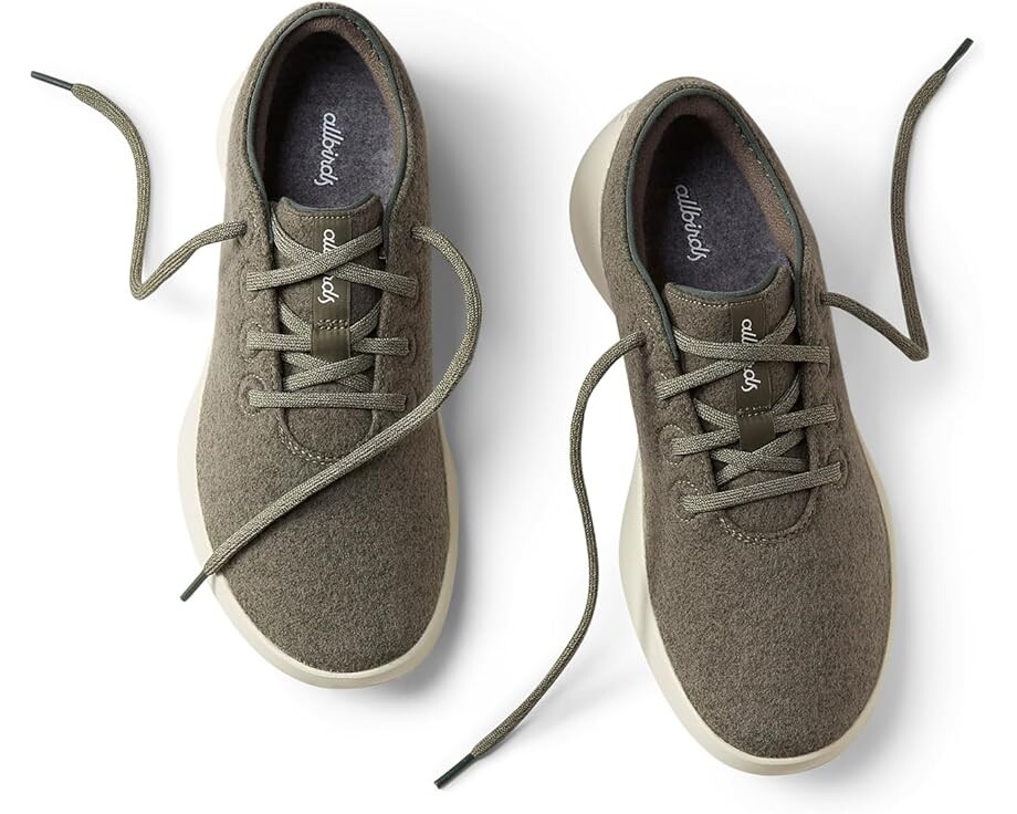 Кроссовки Allbirds Wool Runner 2, цвет Rugged Green (Stony Cream) — фото 2