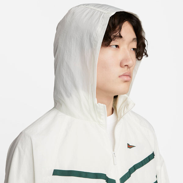 Куртка Nike Sportswear Wind Runner 1/2 Half Zip Top 'Sail Noble Green', цвет sail/noble green/sail — фото 3