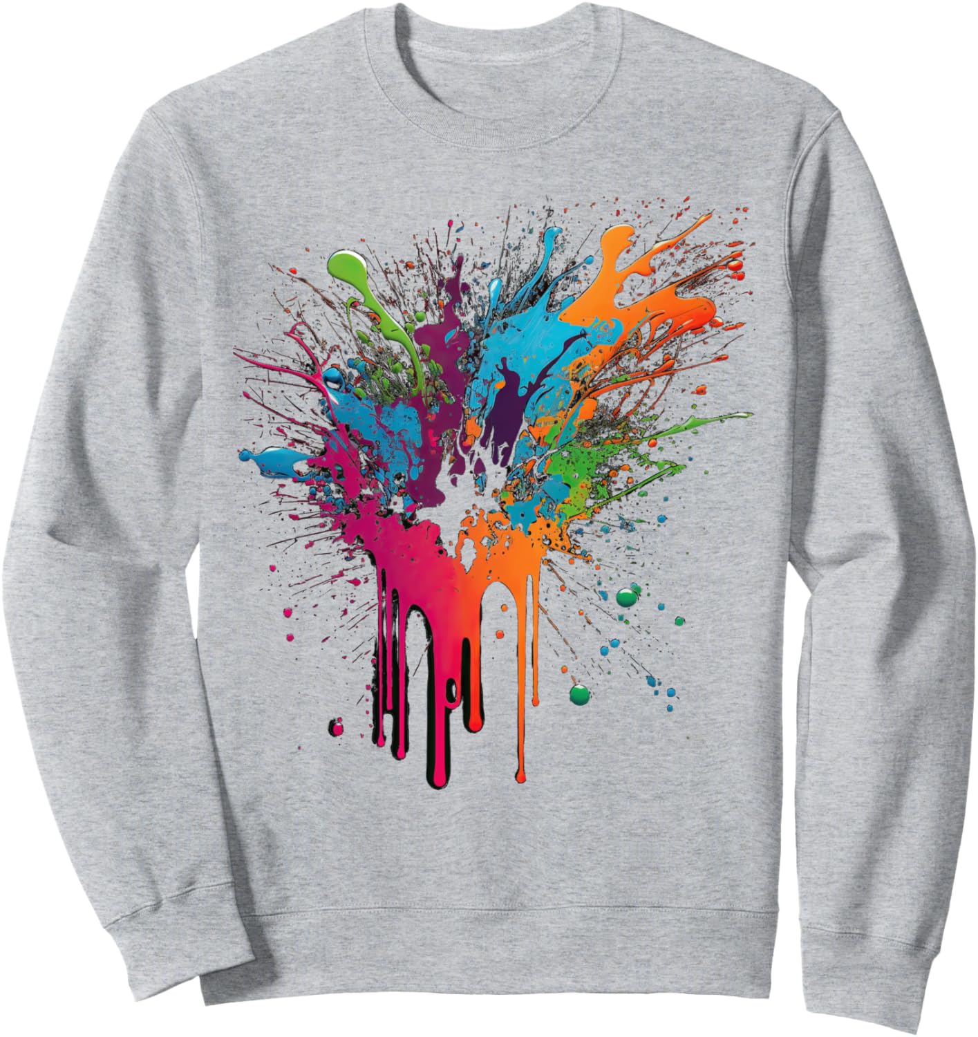 

Толстовка с рисунком в стиле «брызги краски» Spray Paint Designs, серый
