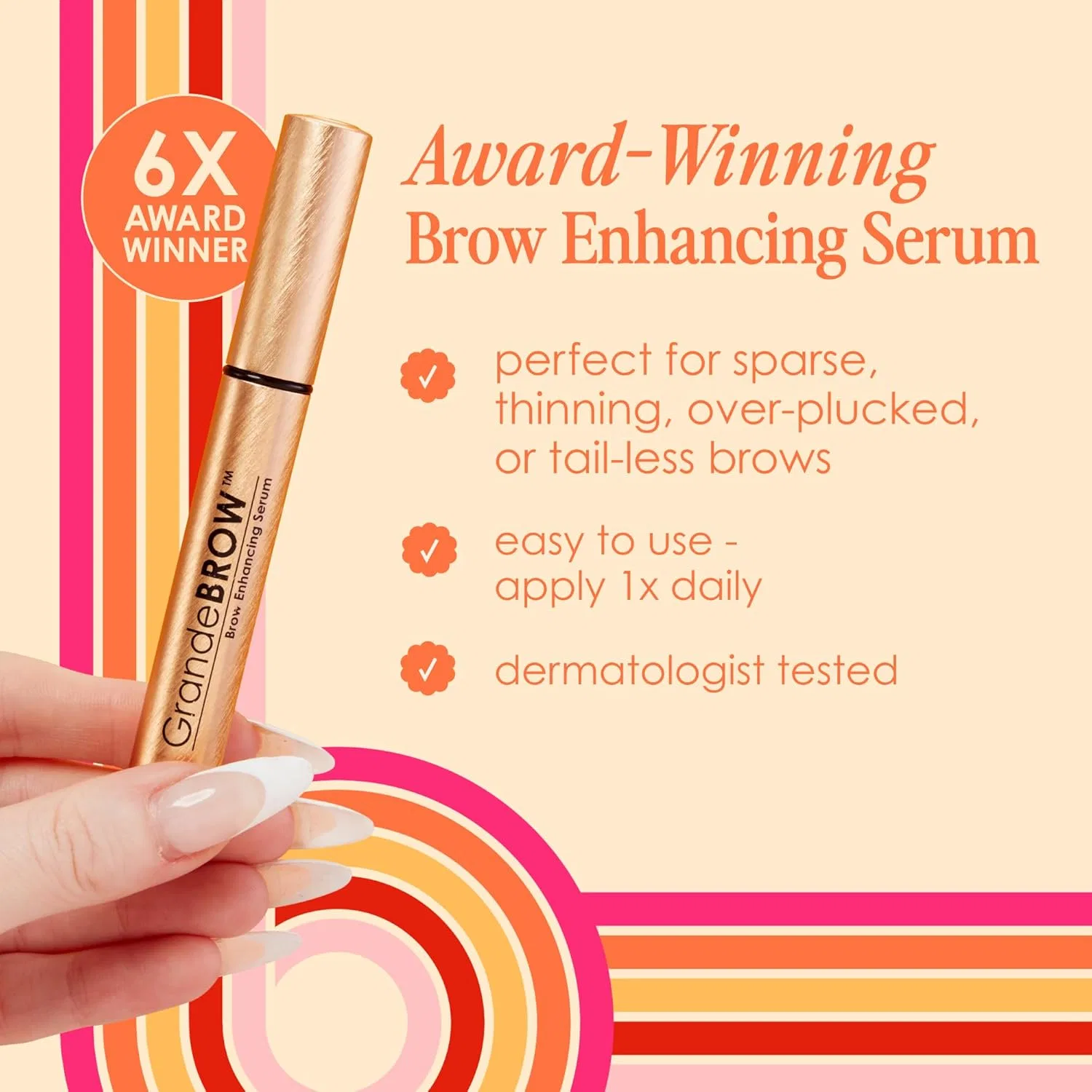 Сыворотка для бровей Grande Cosmetics Grande Brow Eyebrow Volume Up Serum — фото 4