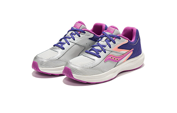 Кроссовки saucony Cohesion KDZ Big Kid 'Purple Silver Pink', розовый — фото 3
