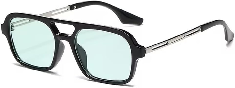 

Модные панк-солнцезащитные очки для женщин и мужчин, классические винтажные очки-маска с защитой от УФ-излучения UV400 для пляжа, путешествий и отдыха на природе TVTBBVV, Black Green