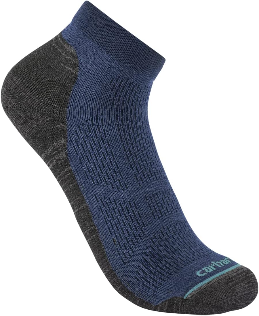 

Carhartt мужские легкие носки Low Cut из смеси синтетики и мериносовой шерсти, Blue