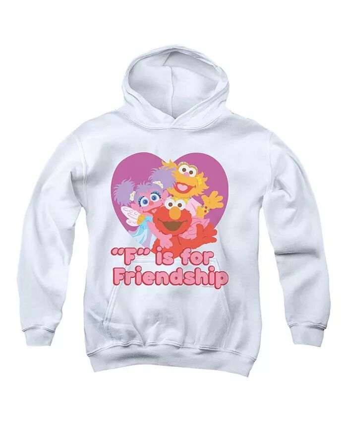 

Толстовка с капюшоном «Дружба молодежи» Sesame Street, белый