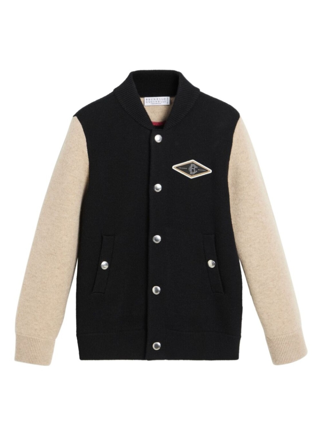 

Brunello Cucinelli Kids трикотажный бомбер, черный
