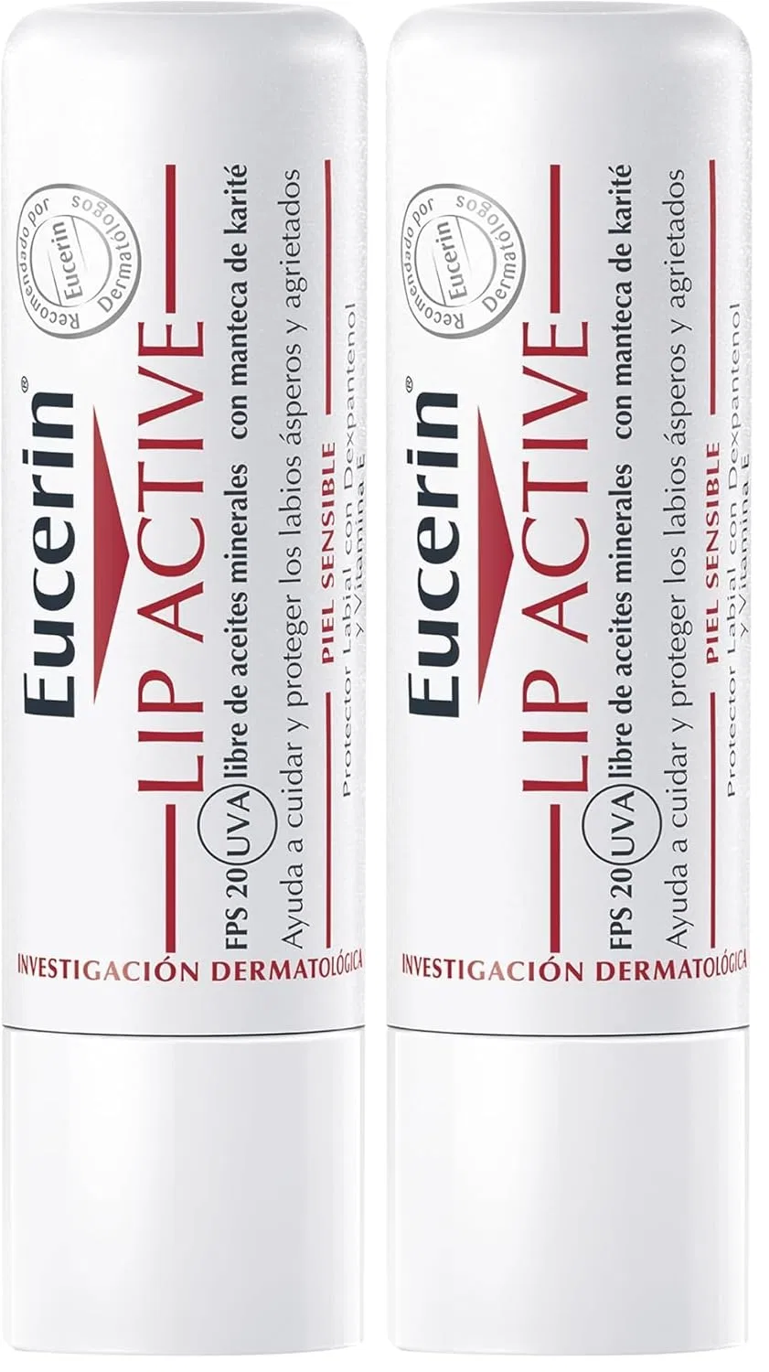 Восстанавливающий бальзам для губ «pH5 Lip Active» с SPF 20 от Eucerin (2 шт.) Eucerin