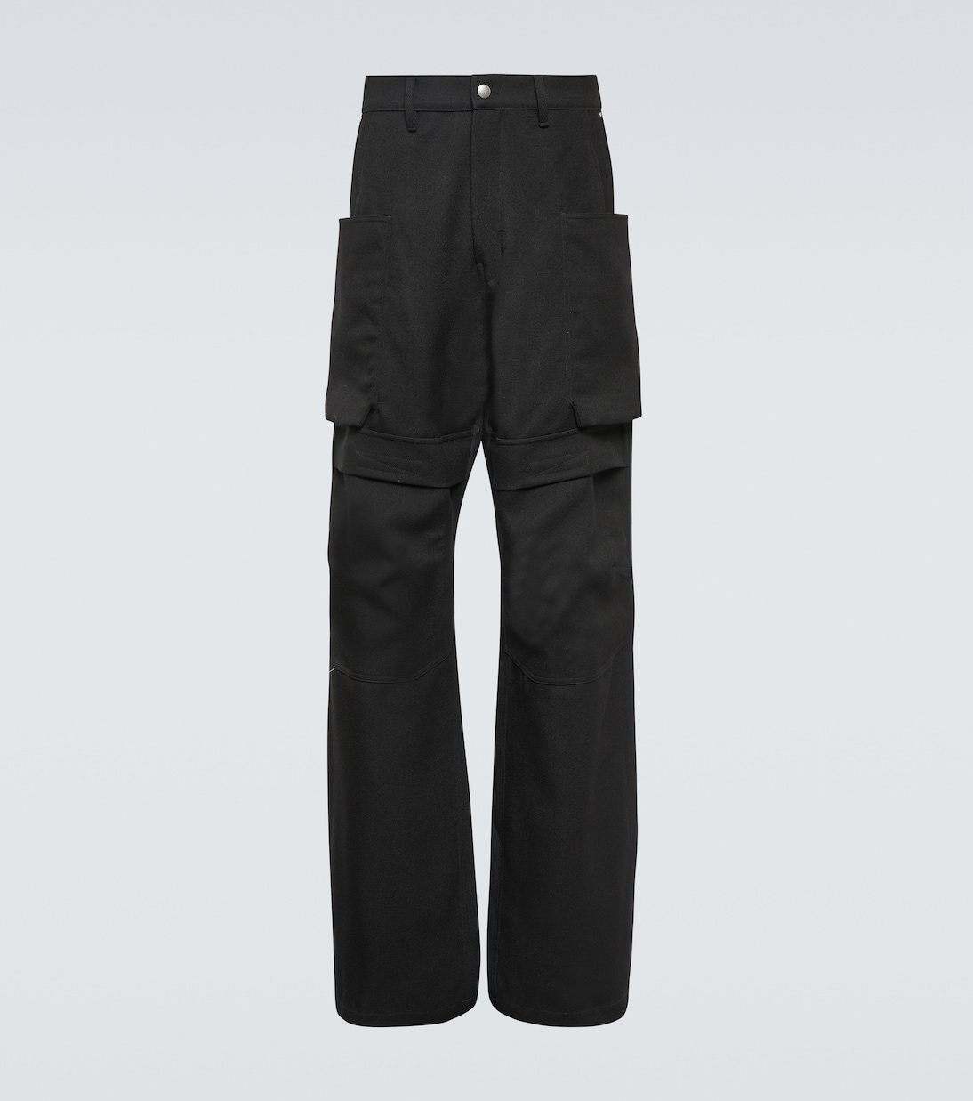 

Шерстяные брюки-карго Stefan Rick Owens, черный