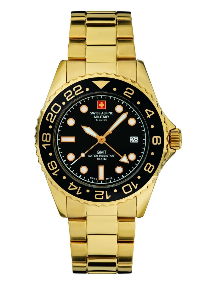 

Swiss Alpine Military by Grovana Мужские аналоговые часы в золотом исполнении