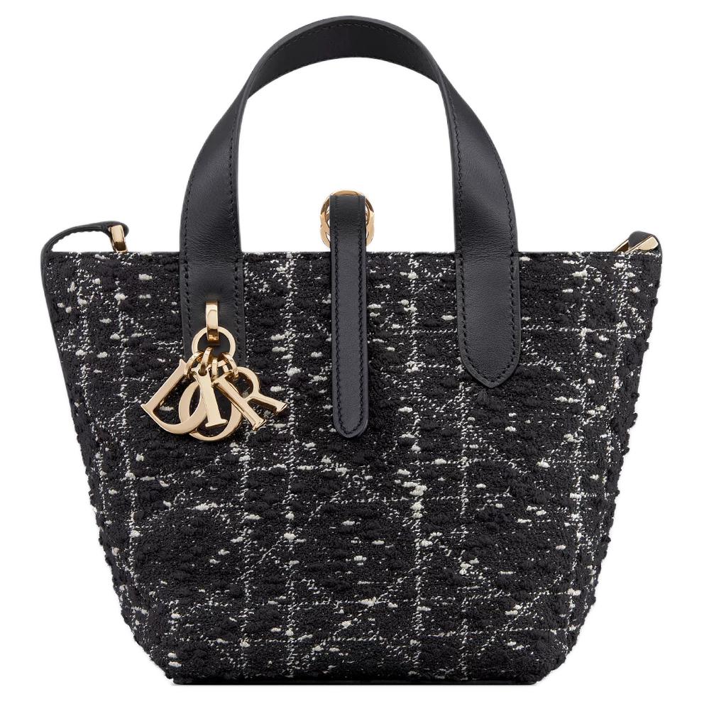 

DIOR Сумка женская из телячьей кожи черная