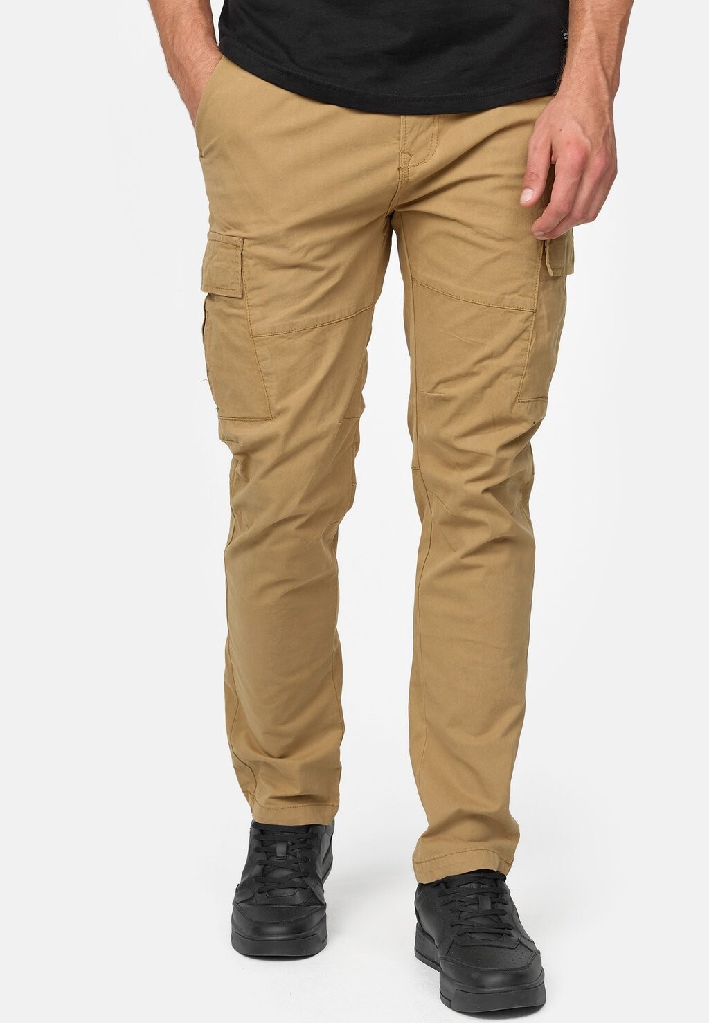 

Брюки-карго INDICODE JEANS, цвет camel