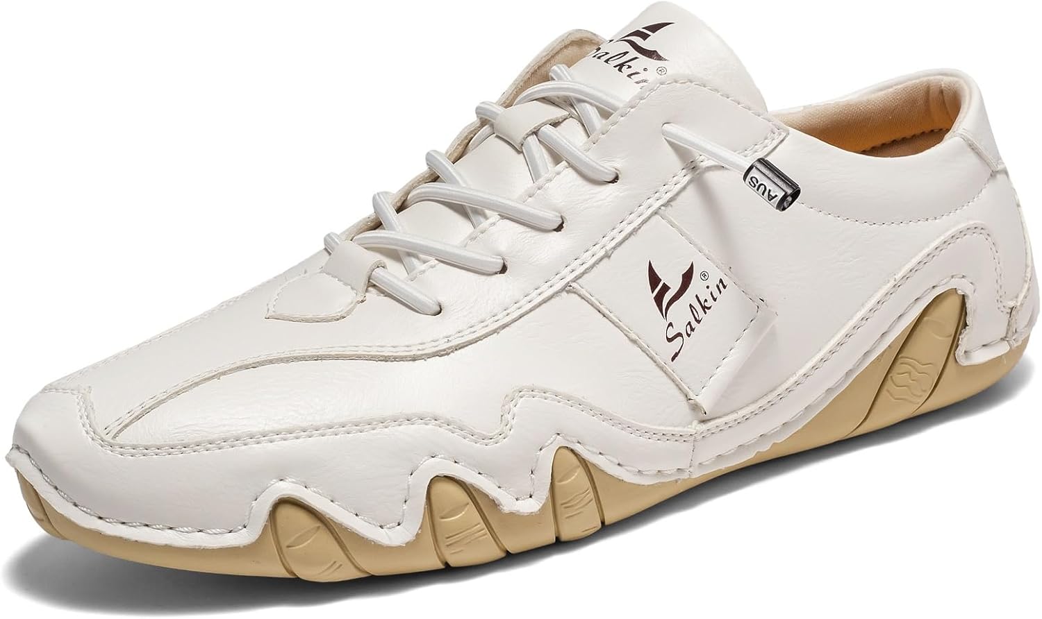 

Мужские повседневные спортивные кроссовки, модные слипоны, увеличенный размер, противоскользящие походные ботинки Ebick, белый