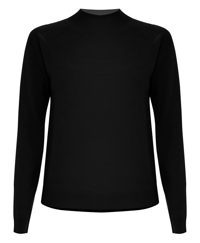 

Изящная, стильная, приталенная толстовка с длинными рукавами и круглым вырезом. Kocca, черный