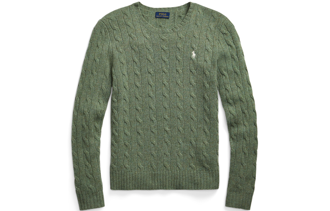 

Polo Ralph Lauren FW22 Кашемировый свитер женский зеленый