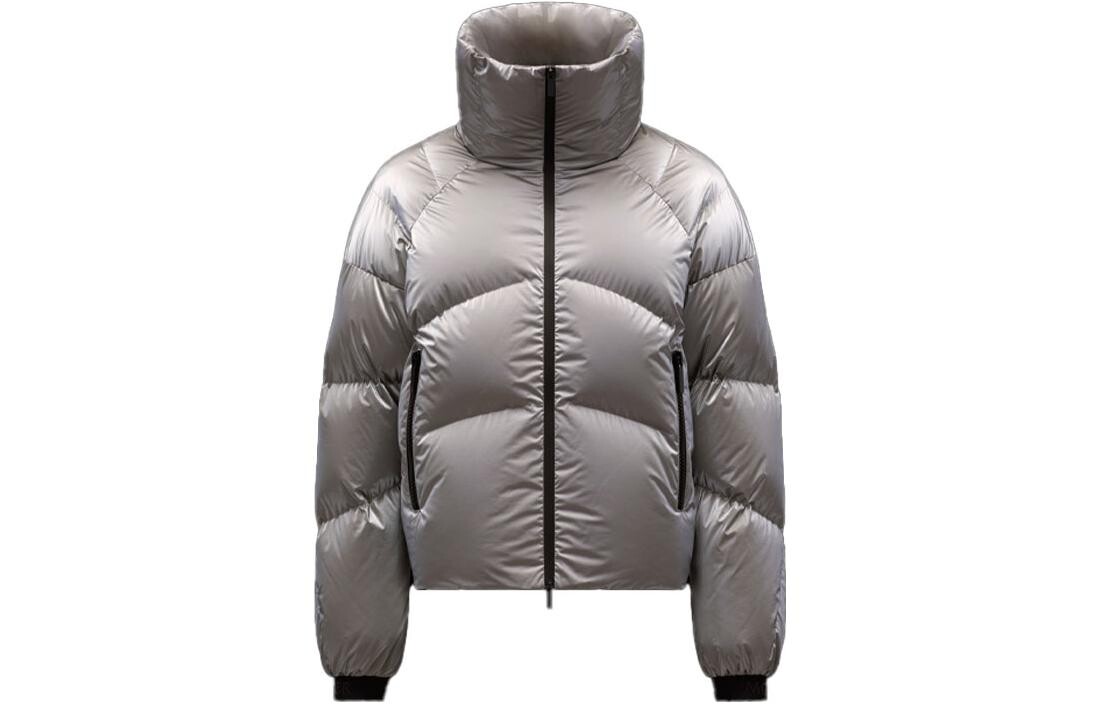 

Пуховик женский серебристый Moncler, серебряный