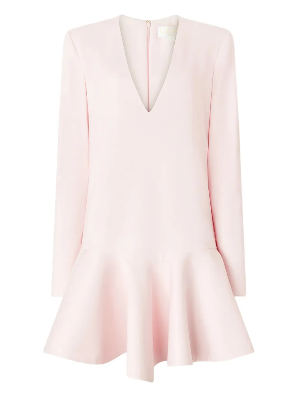 

Платье с V-образным вырезом и баской Genny, розовый