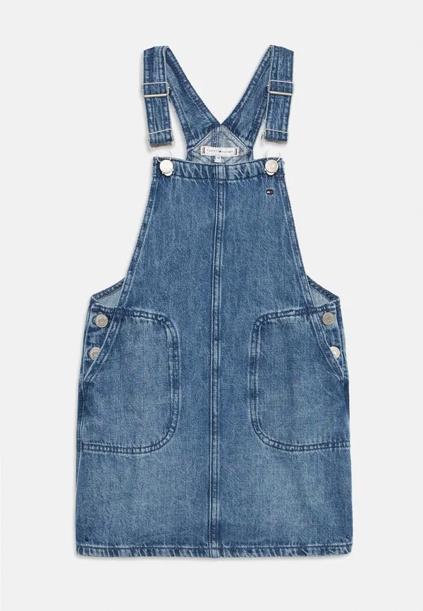 Платье-Комбинезон со звездным флагом, джинсовое платье Tommy Hilfiger, Blue Denim — фото 3