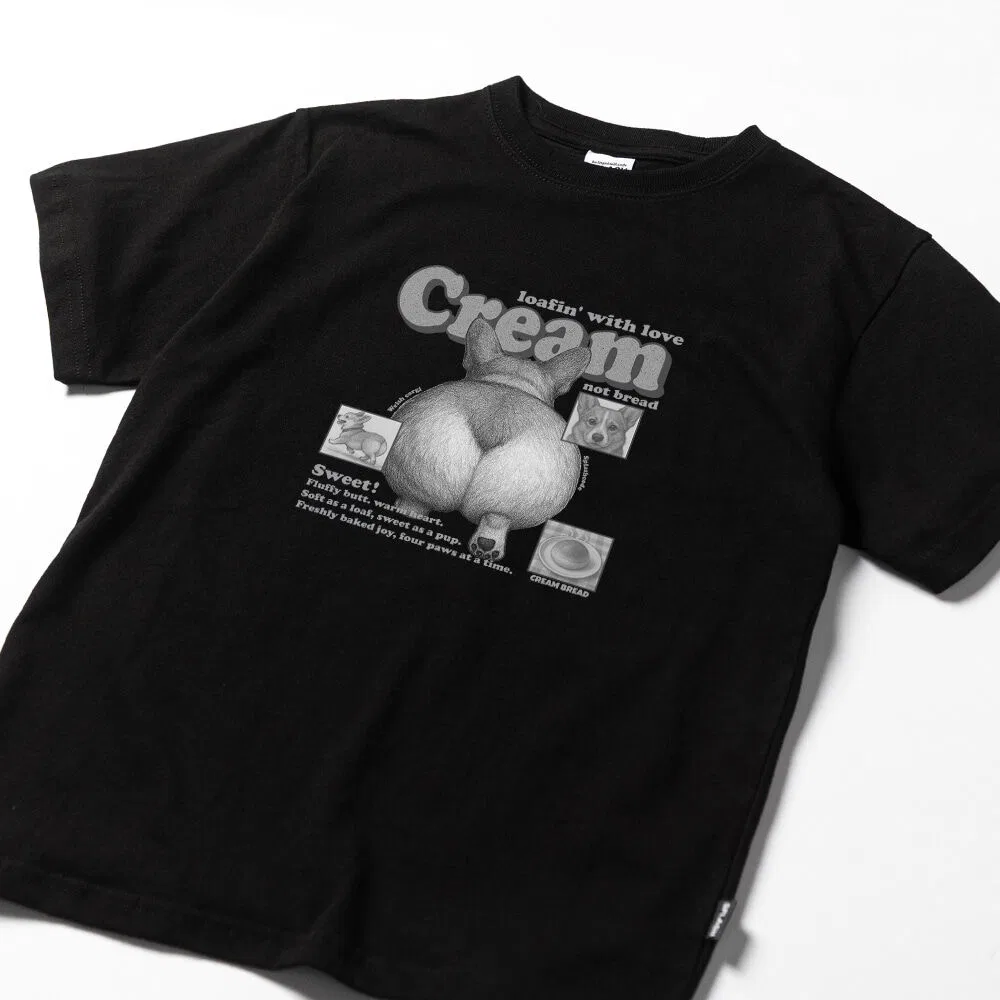 Детская футболка чёрная Cream Bread от Splash Code — фото 4