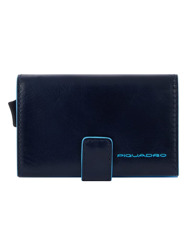 

Кошелек Piquadro B2 Kreditkartenetui RFID Schutz Leder 6.5 cm, синий