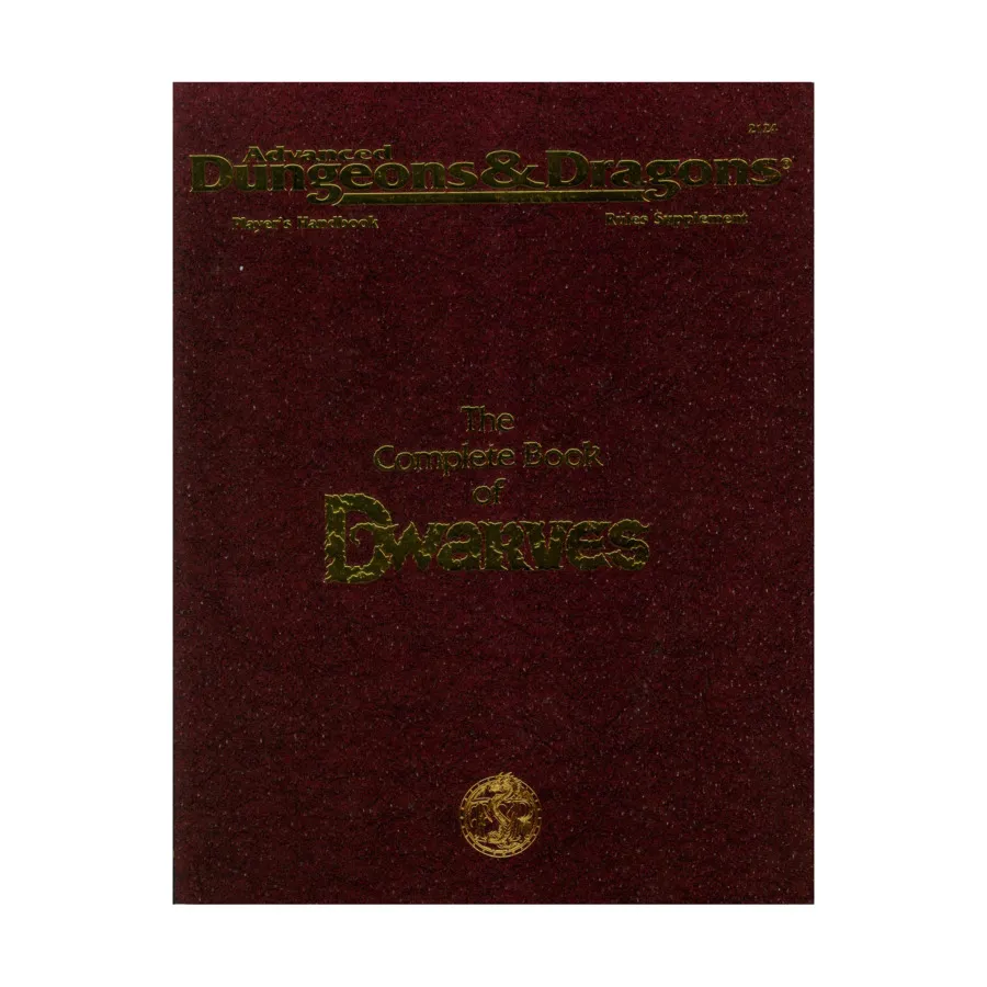 

Complete Book of Dwarves (4th+ Printing), Advanced Dungeons & Dragons (2nd Edition) - Player's Guides & Books, мягкая обложка