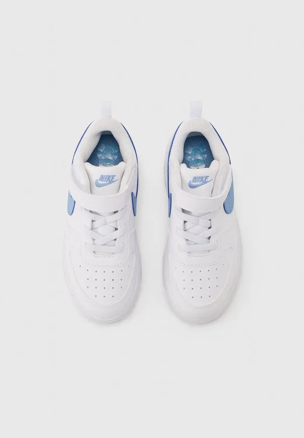 Кроссовки court borough low Nike Sportswear, White/Work Blue — фото 4