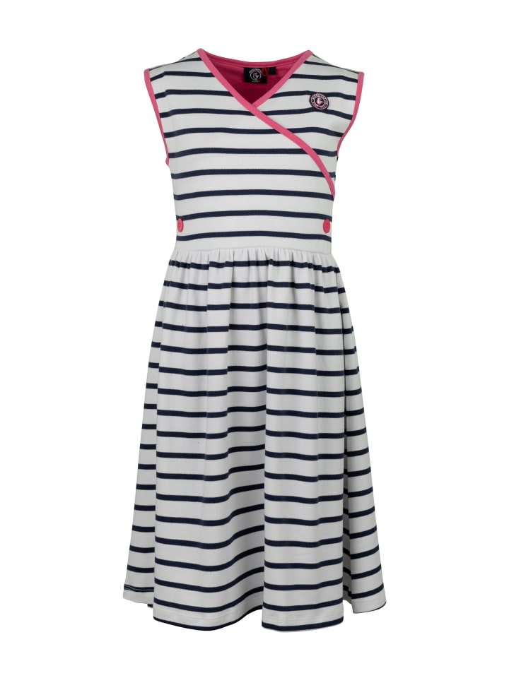 

Платье SCHIETWETTER Streifenkleid Ida, цвет weiß-navy/pink