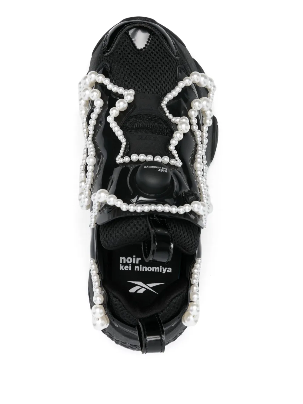 Кроссовки с искусственным жемчугом из коллаборации с Reebok Noir Kei Ninomiya, черный — фото 4