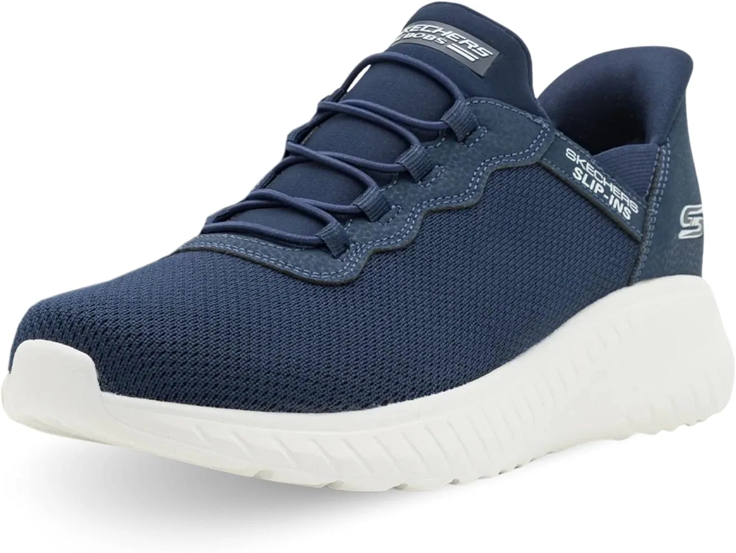Мужские кроссовки Skechers Hands-Free Slip-In Bobs Squad Chaos Daily Hype Trainers, Navy
