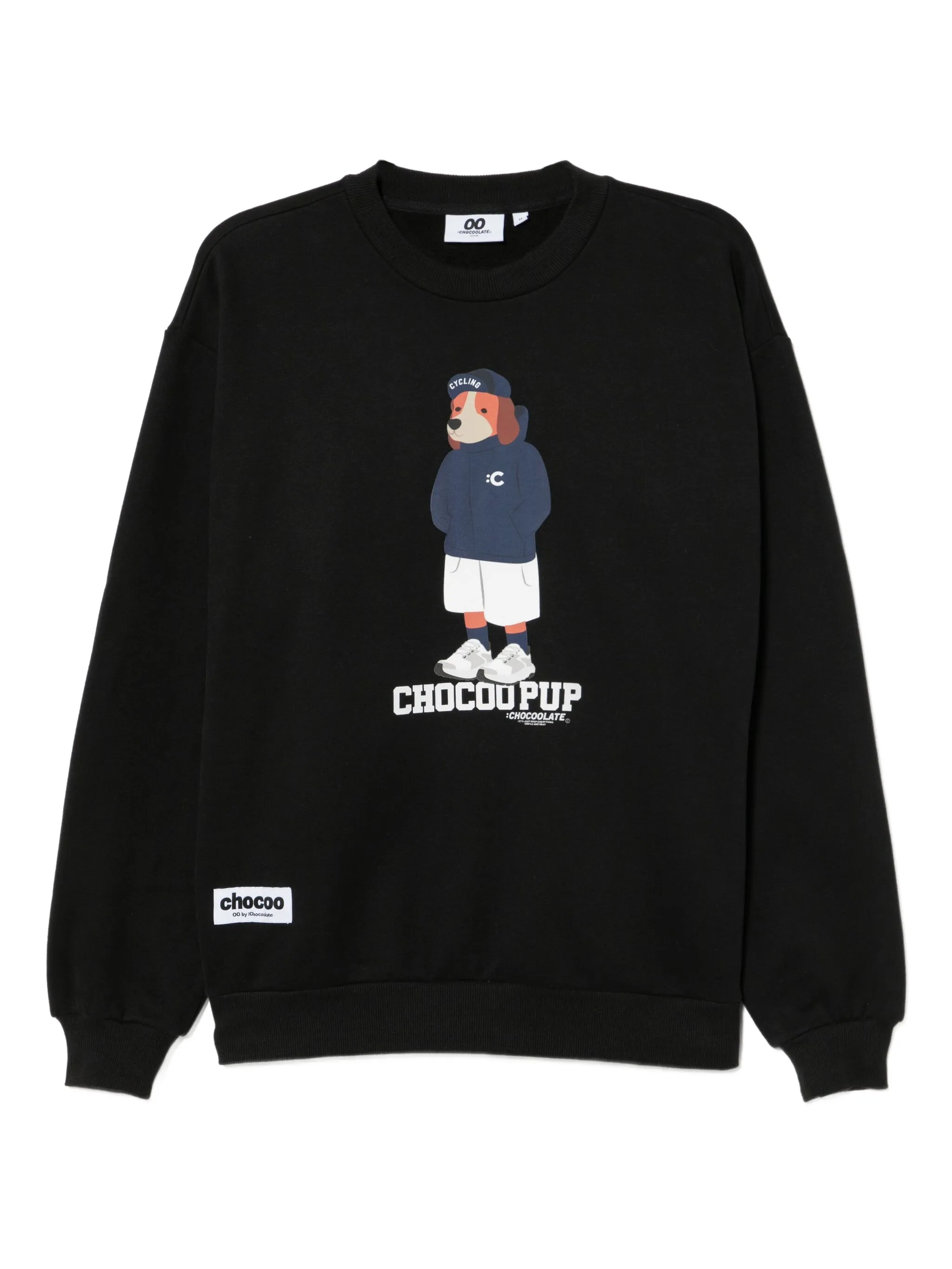 

Толстовка с графичным узором Chocoolate, черный