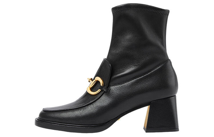 

Ботинки Gucci Horsebit-detail, черный
