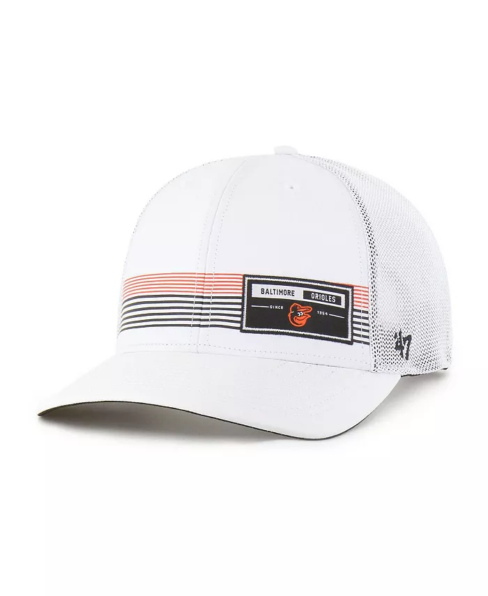 

Мужская белая кепка Baltimore Orioles Rangefinder Brrr Trucker Adjustable '47 Brand
