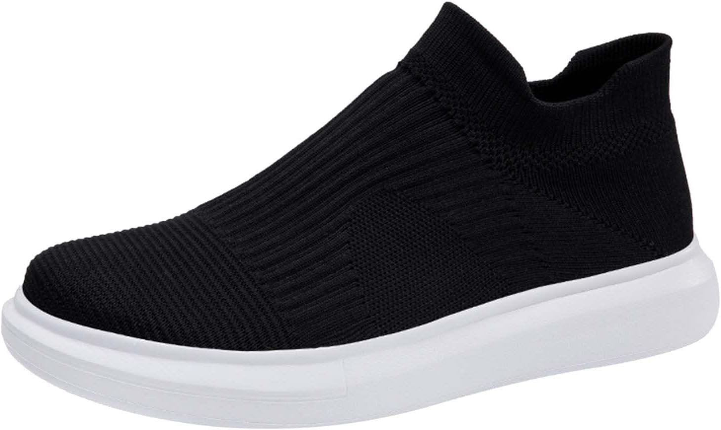 

Мужские вязаные лоферы-кеды, дышащие слипоны, легкие сетчатые кроссовки для тренировок, повседневные спортивные кроссовки для зала Generic, белый