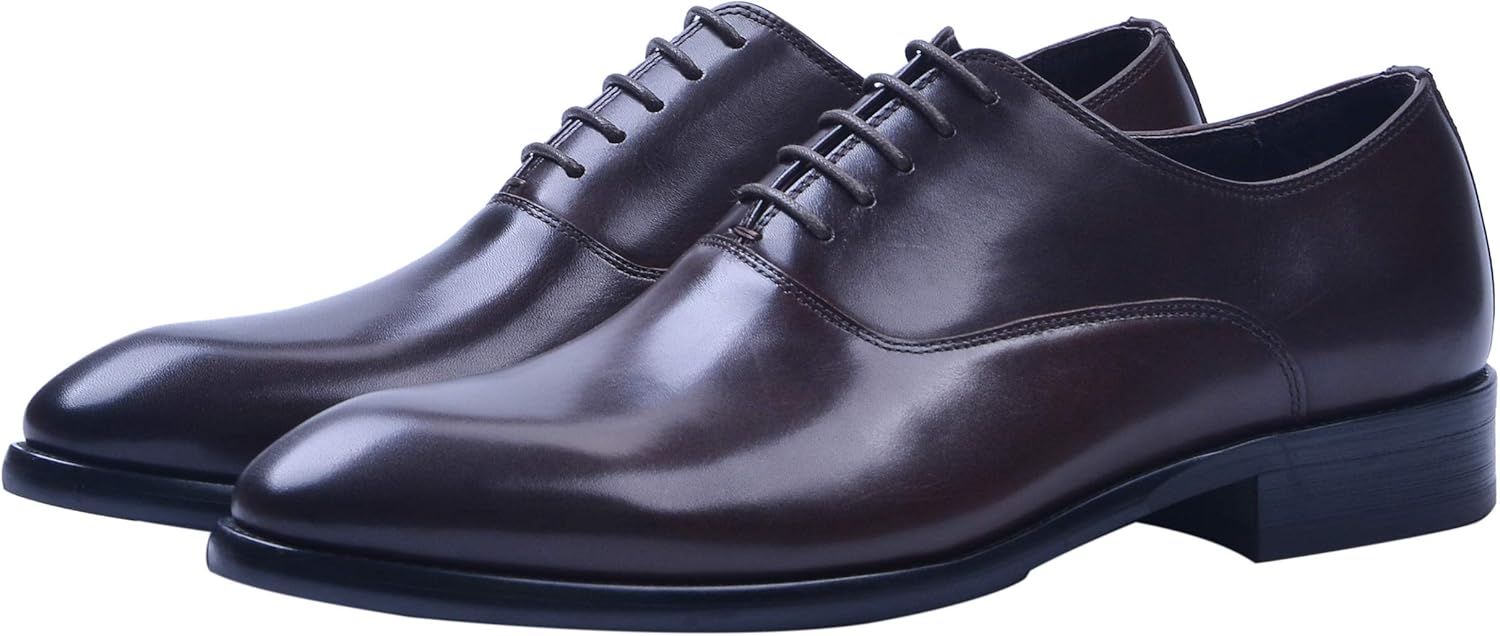 

Мужские дерби Santimon Oxford, кожаные, шнуровка, формальные деловые туфли, черные, красные, коричневые