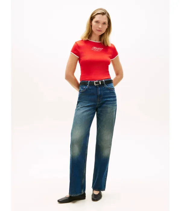 Футболка slim fit Tommy Hilfiger, красный — фото 2