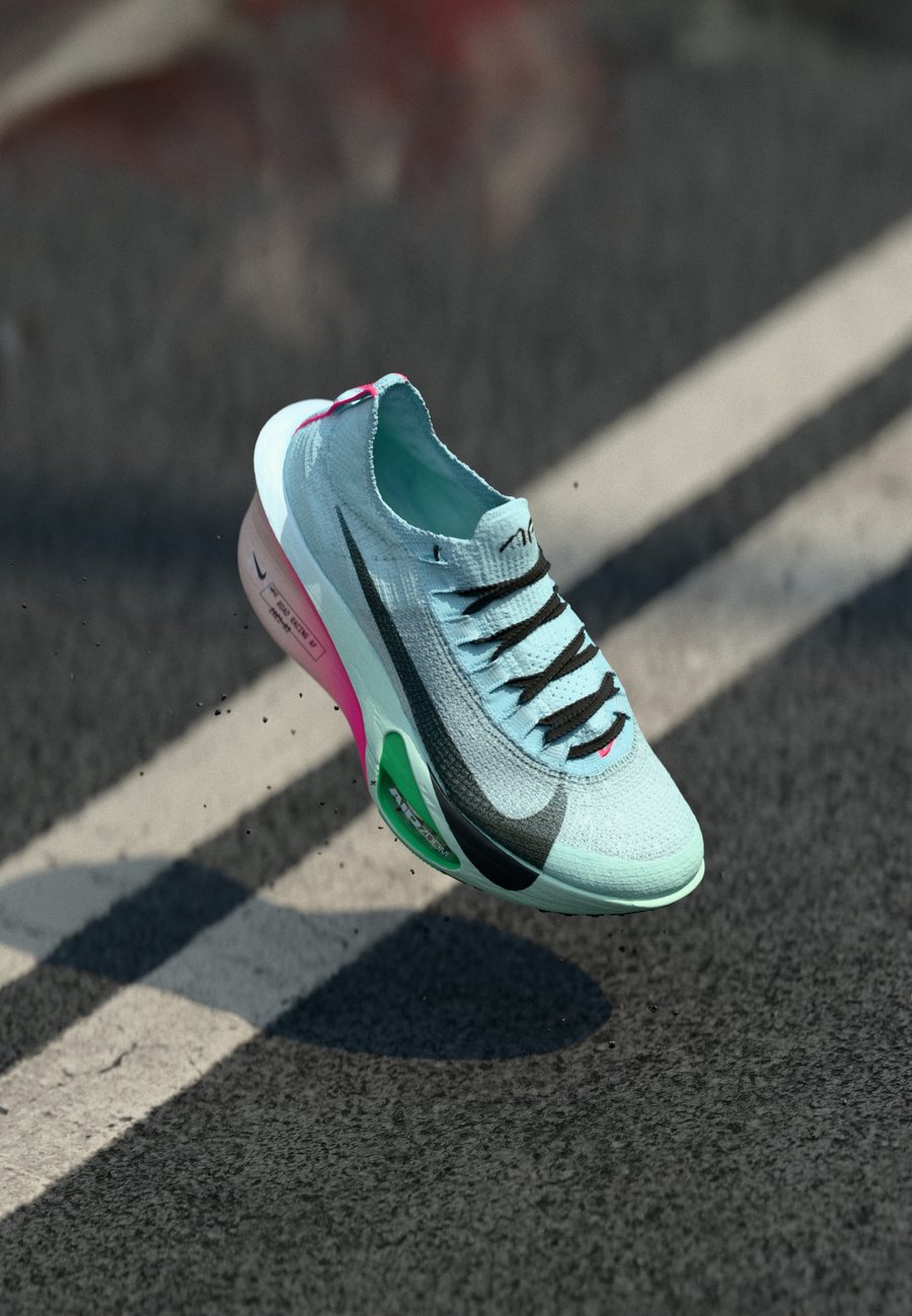 

Кроссовки Nike Performance AIR ZOOM ALPHAFLY NEXT% 3, Glacier Blue/Black/Mint Foam/Green Shock/Hyper Pink/Silt Red/Blue