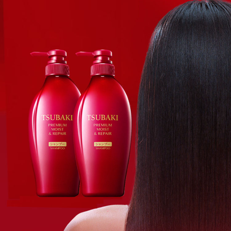 Увлажняющий шампунь для восстановления и питания Moisturizing Perfection Nourishing Repairing Shampoo Moisturizing Refreshing 450мл/450мл*2 TSUBAKI — фото 3