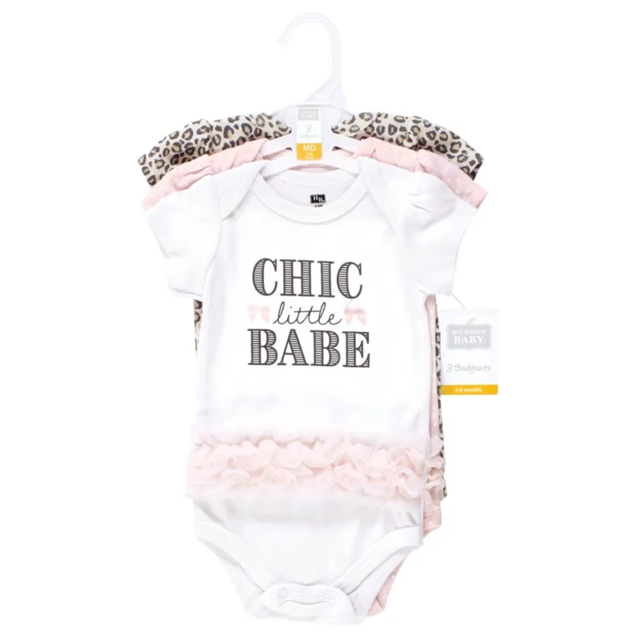 Комплект из 3 хлопковых боди Hudson Baby, Chic Little Babe Tutu — фото 3