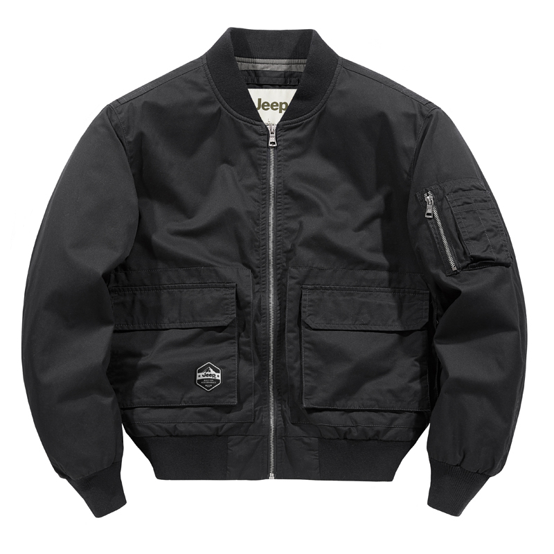 

Куртка Unisex Baseball Collar Moderate Pilot Jeep, черный