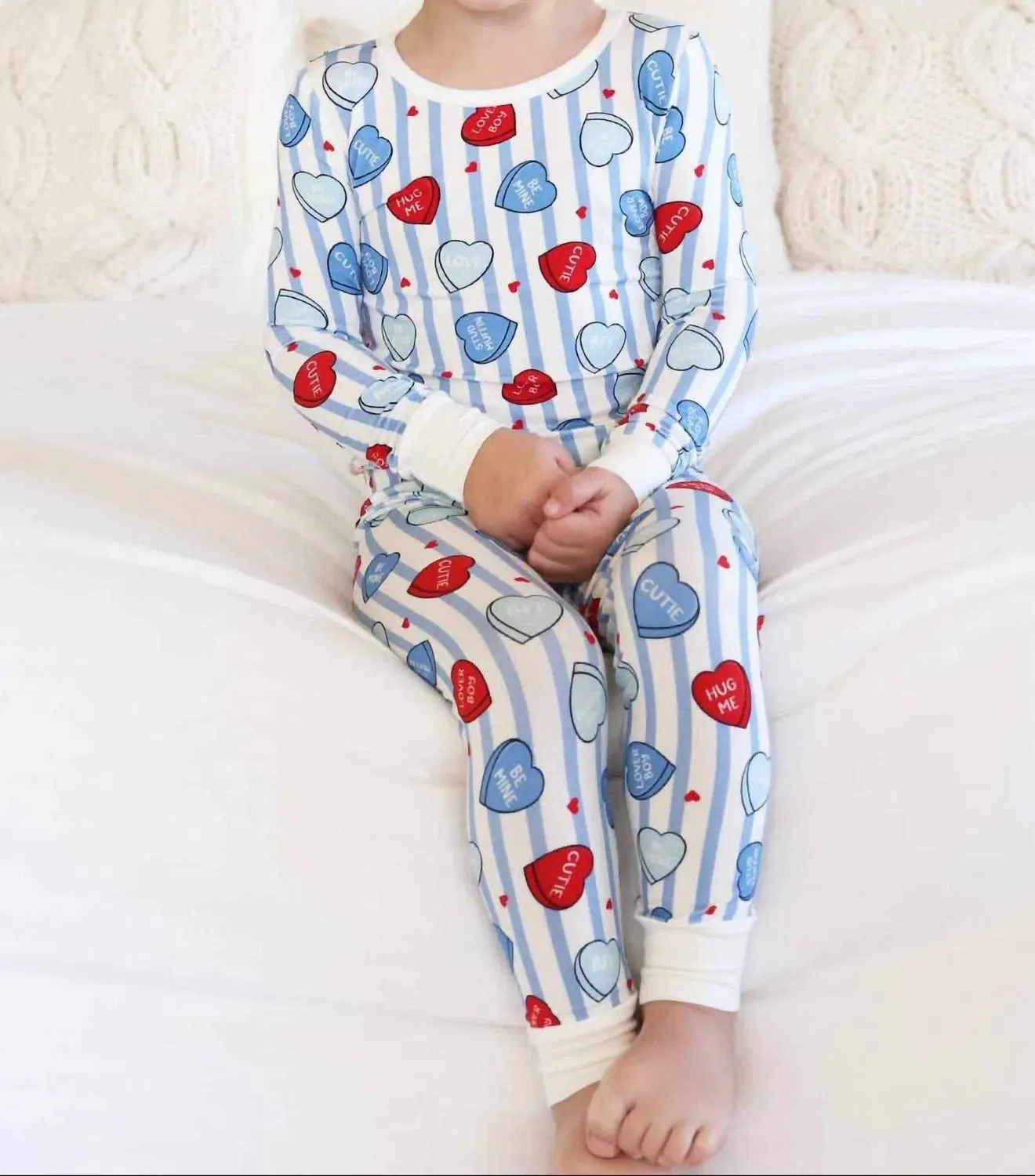 Caden Lane Пижамный комплект Sweet Like Candy из двух частей, синий — фото 3