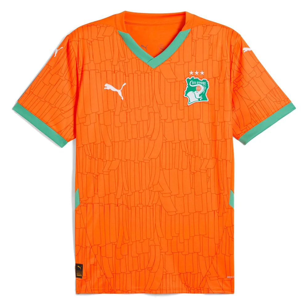

Футболка с коротким рукавом Puma Ivory Coast Replica 2025 home, оранжевый