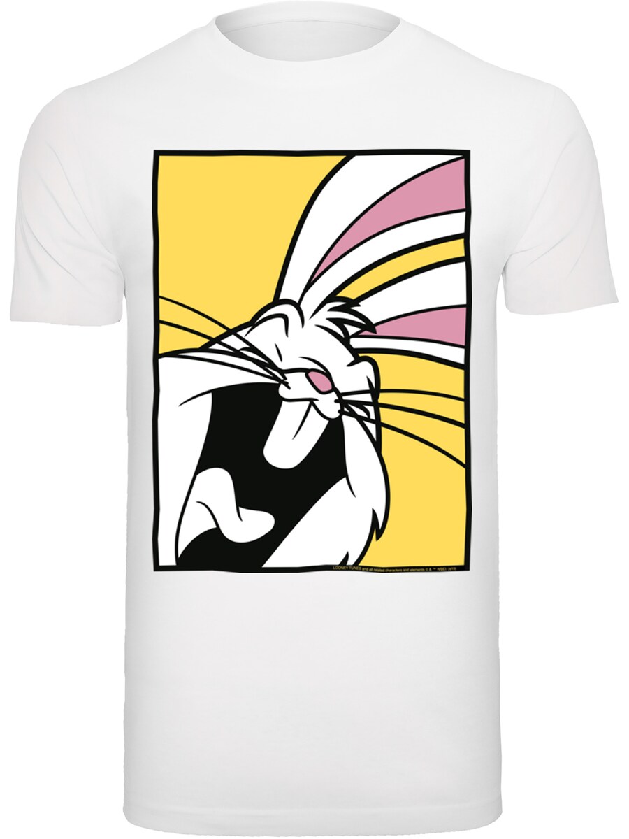 

Рубашка F4NT4STIC Looney Tunes Bugs Bunny Laughing, белый