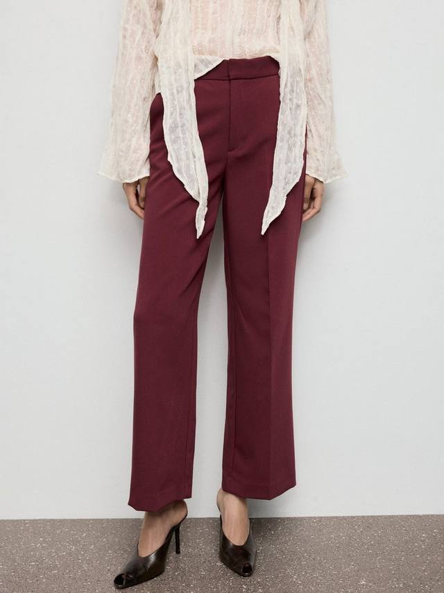 

Брюки Pol High Rise Tailored Mango, Dark Red